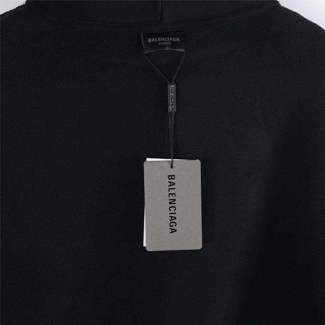 Balenciaga 발렌시아가 25FW 입체 고무 나염 워싱 디스트로이드 후드 티셔츠 18