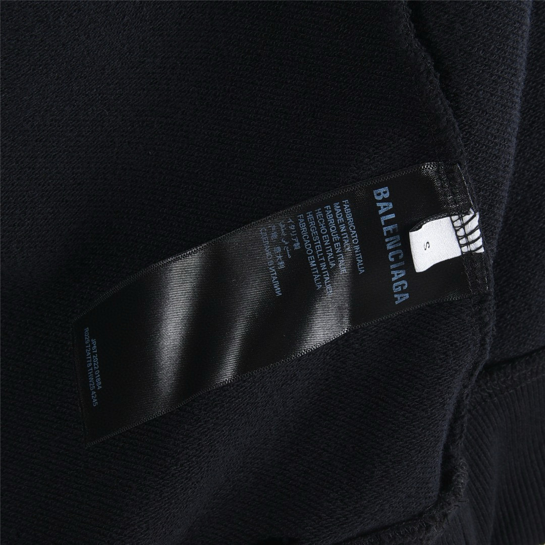 Balenciaga 발렌시아가 25FW 입체 고무 나염 워싱 디스트로이드 후드 티셔츠 19