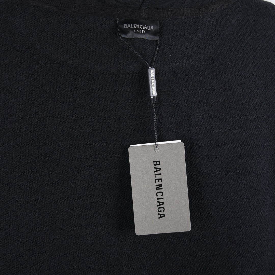 Balenciaga 발렌시아가 25FW 입체 고무 나염 워싱 디스트로이드 후드 티셔츠 17