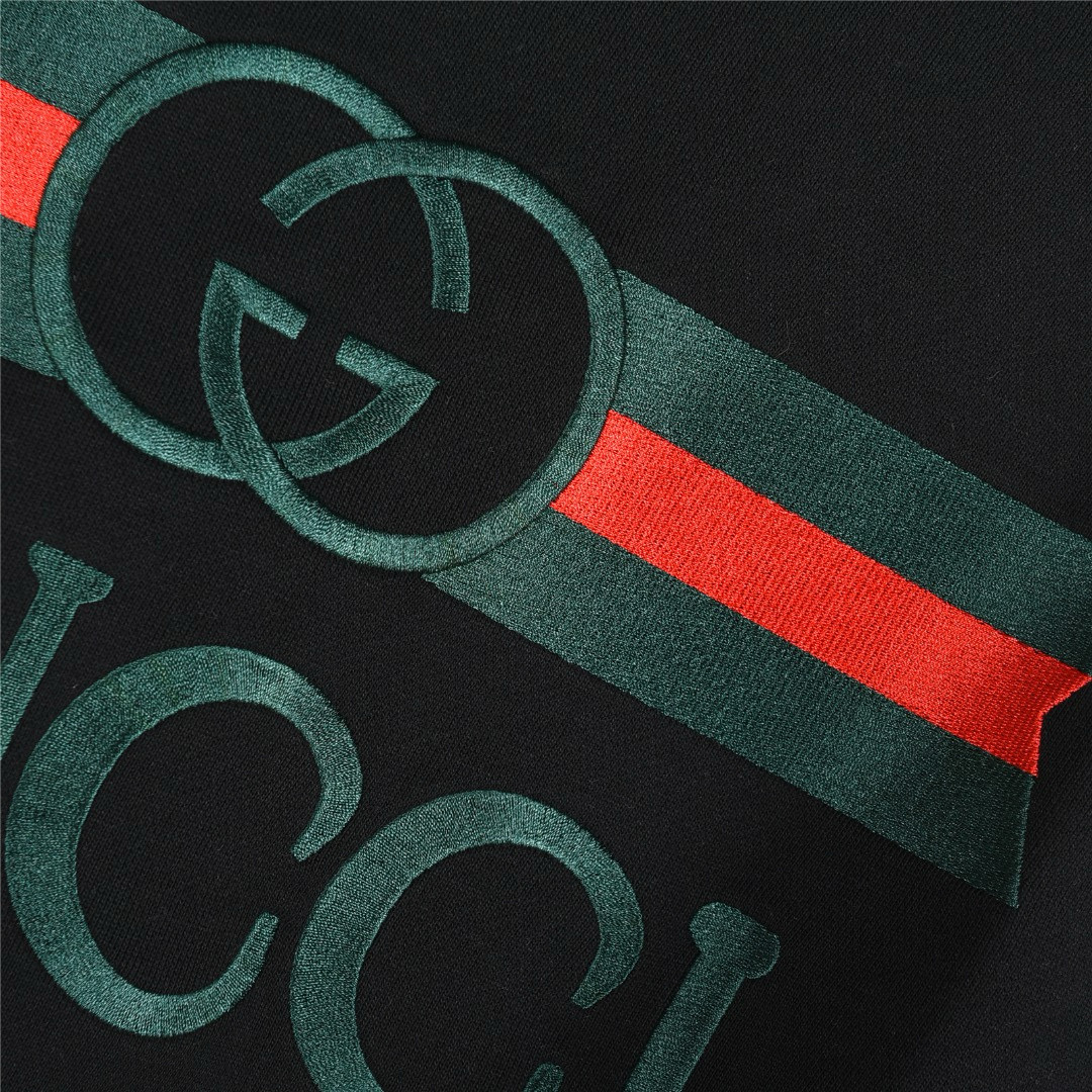 Gucci 구찌 레드 그린 웨이스트 밴드 로고 자수 라운드넥 맨투맨 14