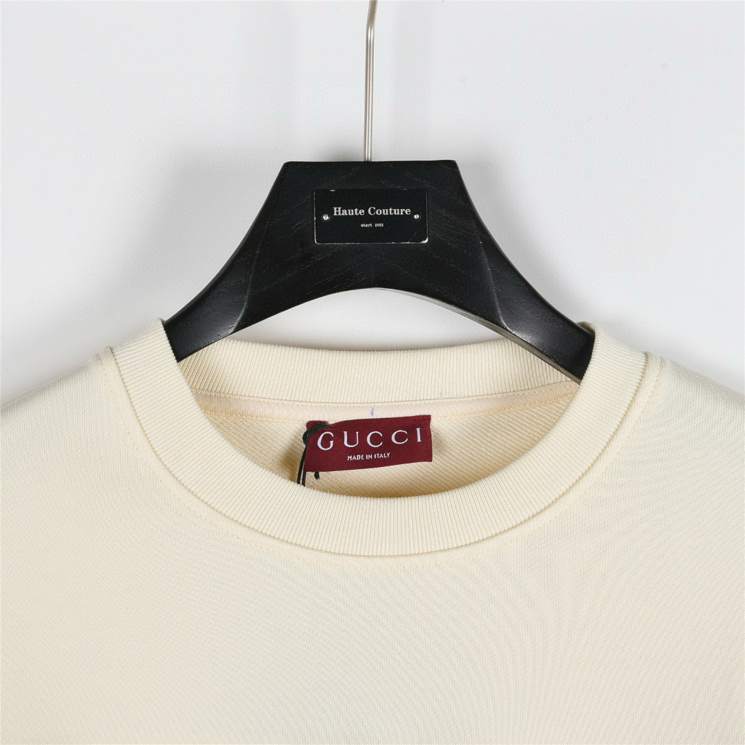 Gucci 구찌 레드 그린 웨이스트 밴드 로고 자수 라운드넥 맨투맨 12