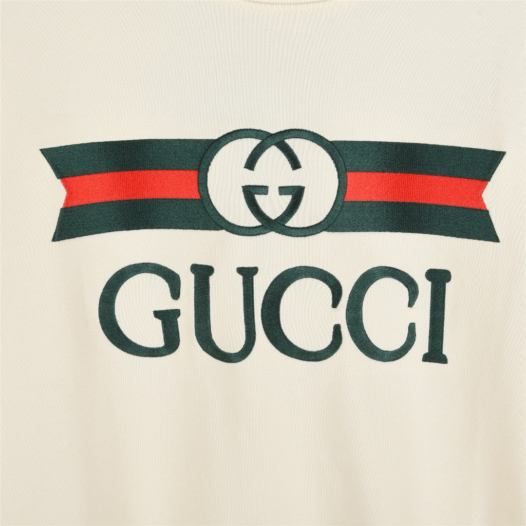 Gucci 구찌 레드 그린 웨이스트 밴드 로고 자수 라운드넥 맨투맨 14