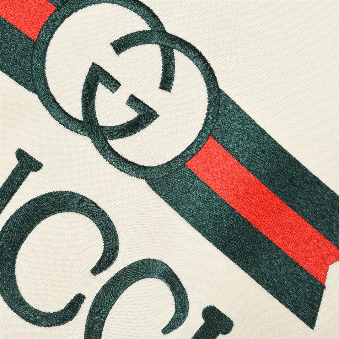 Gucci 구찌 레드 그린 웨이스트 밴드 로고 자수 라운드넥 맨투맨 15