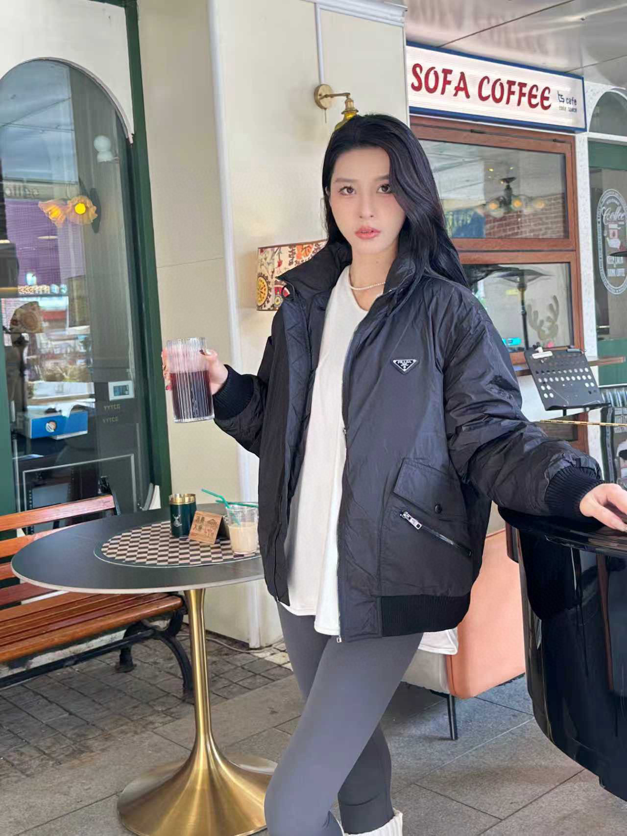 Prada 프라다 하단 플랩 포켓 경량 패딩 점퍼 8