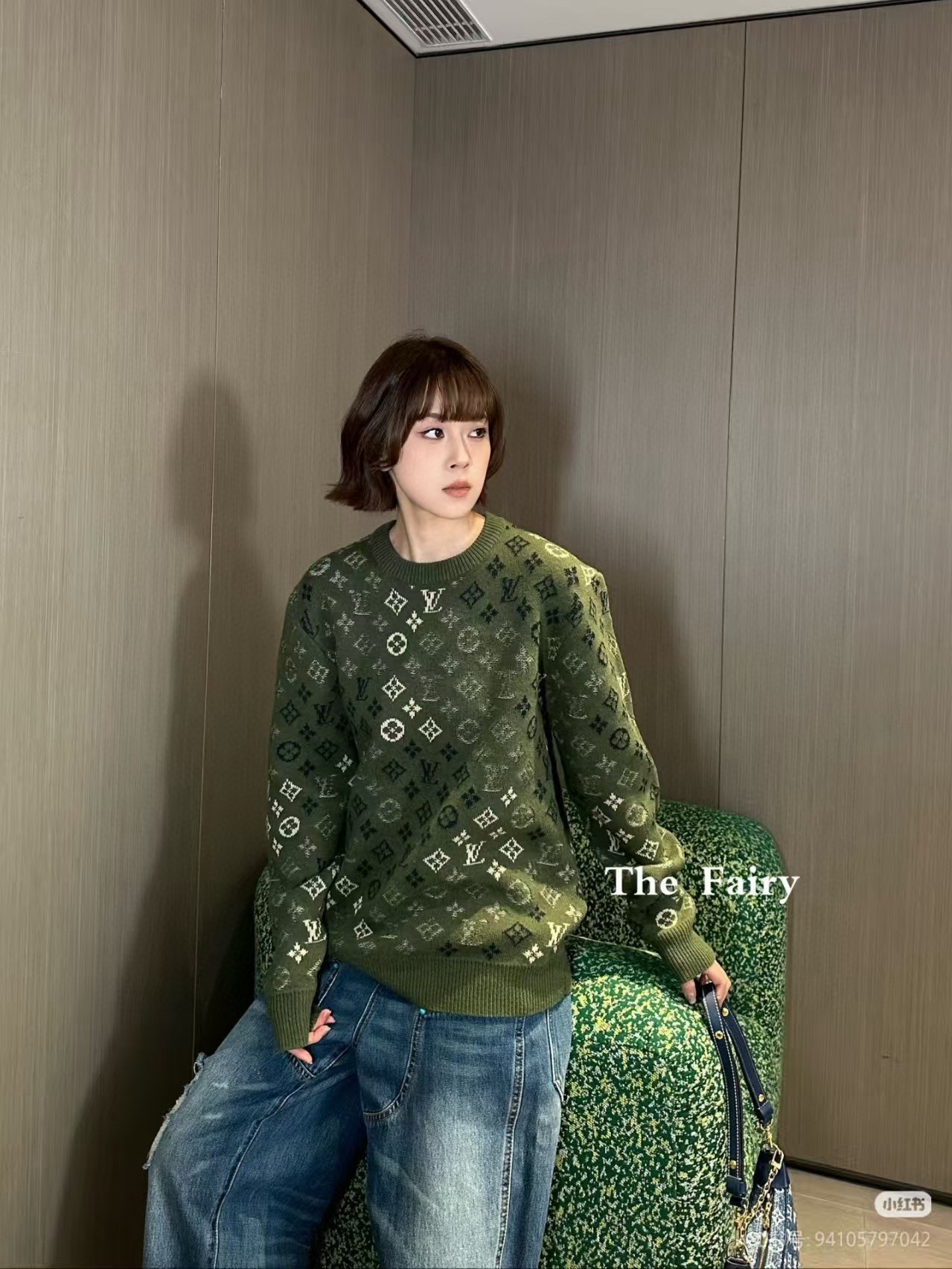 Louis Vuitton 루이비통 루이 비통 모노그램 올오버 니트 라운드넥 스웨터 2