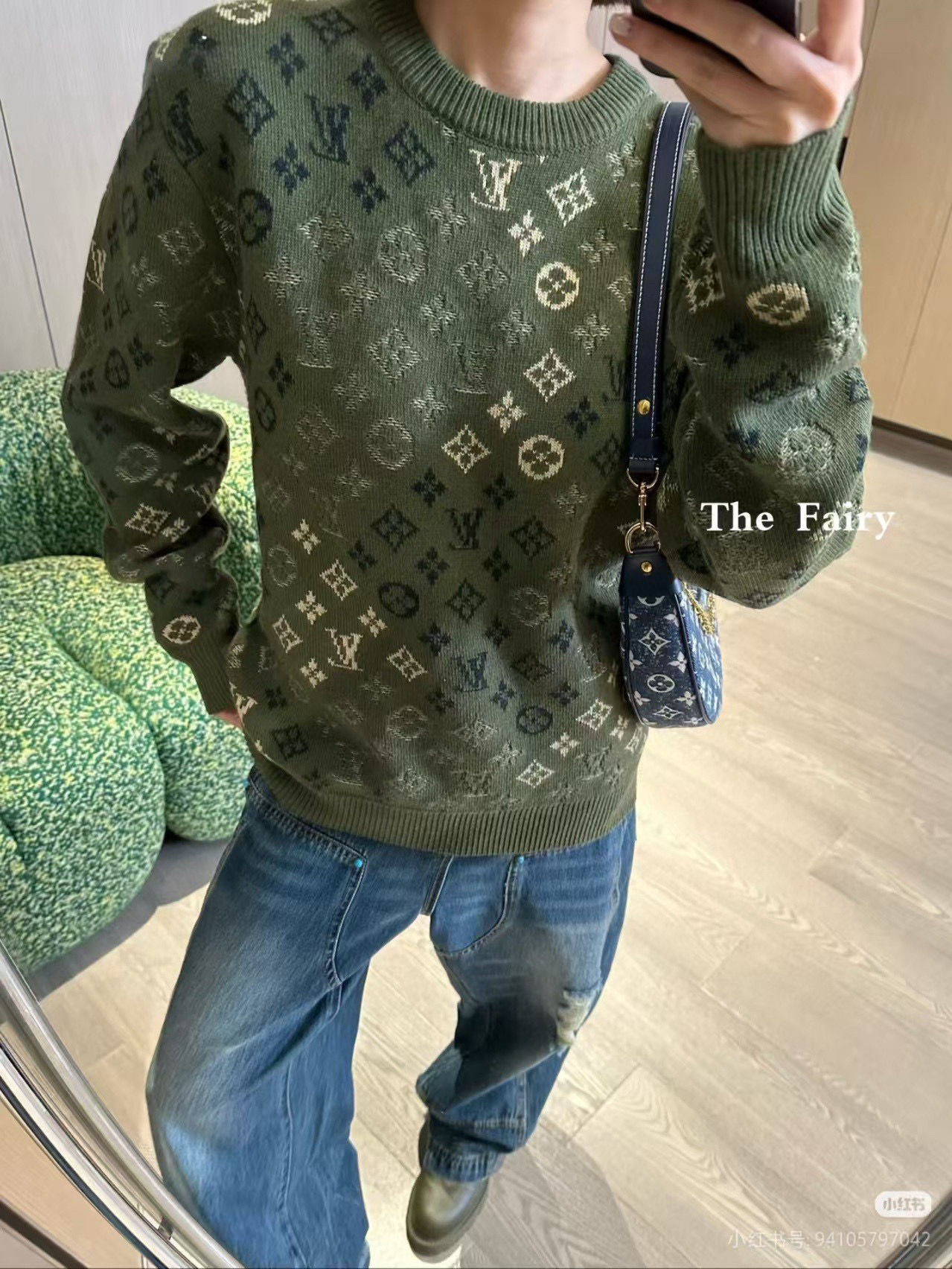 Louis Vuitton 루이비통 루이 비통 모노그램 올오버 니트 라운드넥 스웨터 6