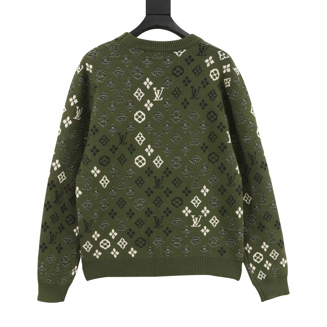 Louis Vuitton 루이비통 루이 비통 모노그램 올오버 니트 라운드넥 스웨터 12