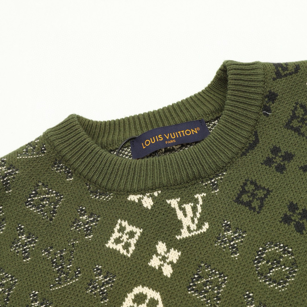 Louis Vuitton 루이비통 루이 비통 모노그램 올오버 니트 라운드넥 스웨터 13