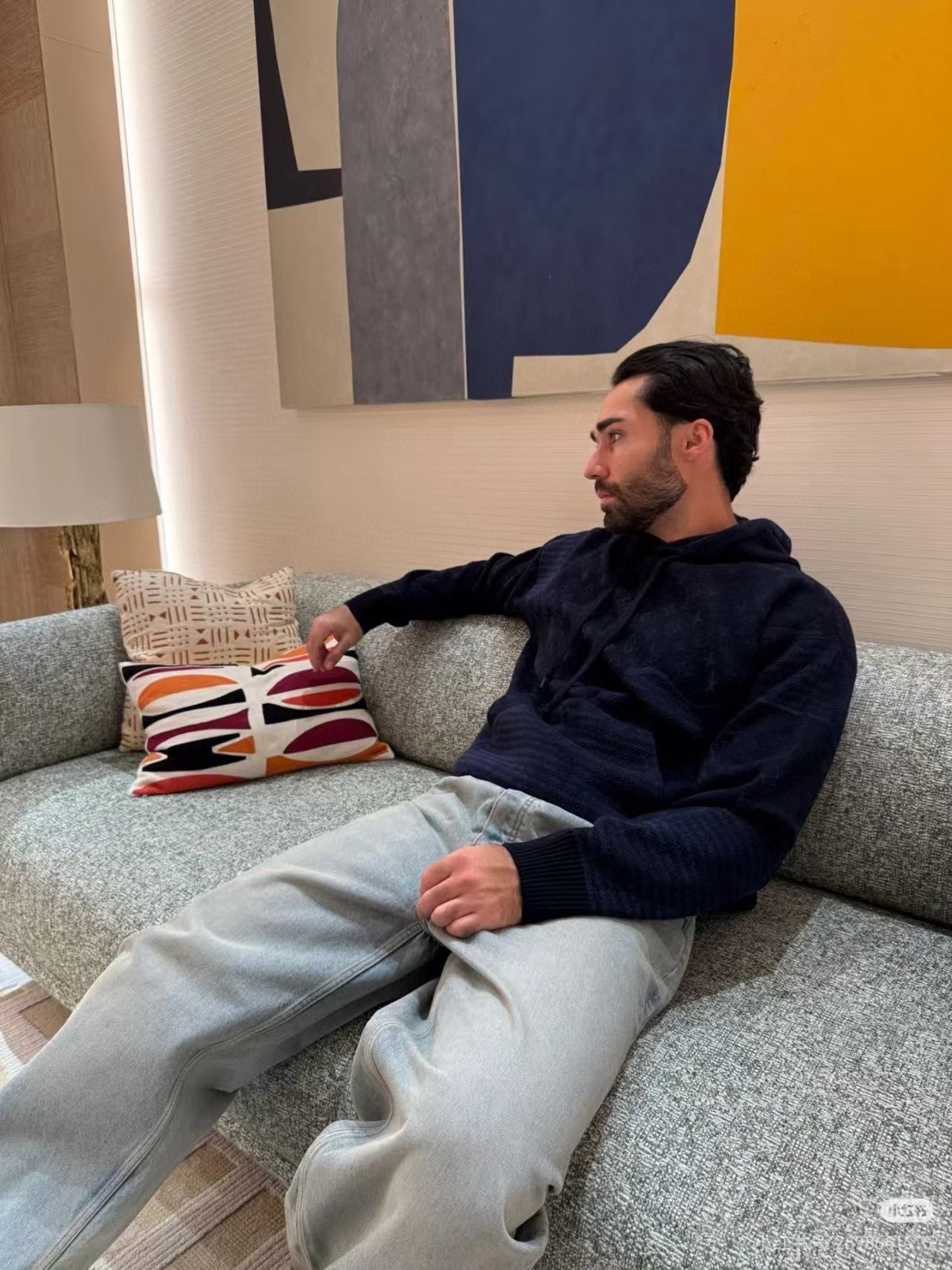 Louis Vuitton 루이비통 루이비통 사선 패턴 자카드 니트 후드티 5