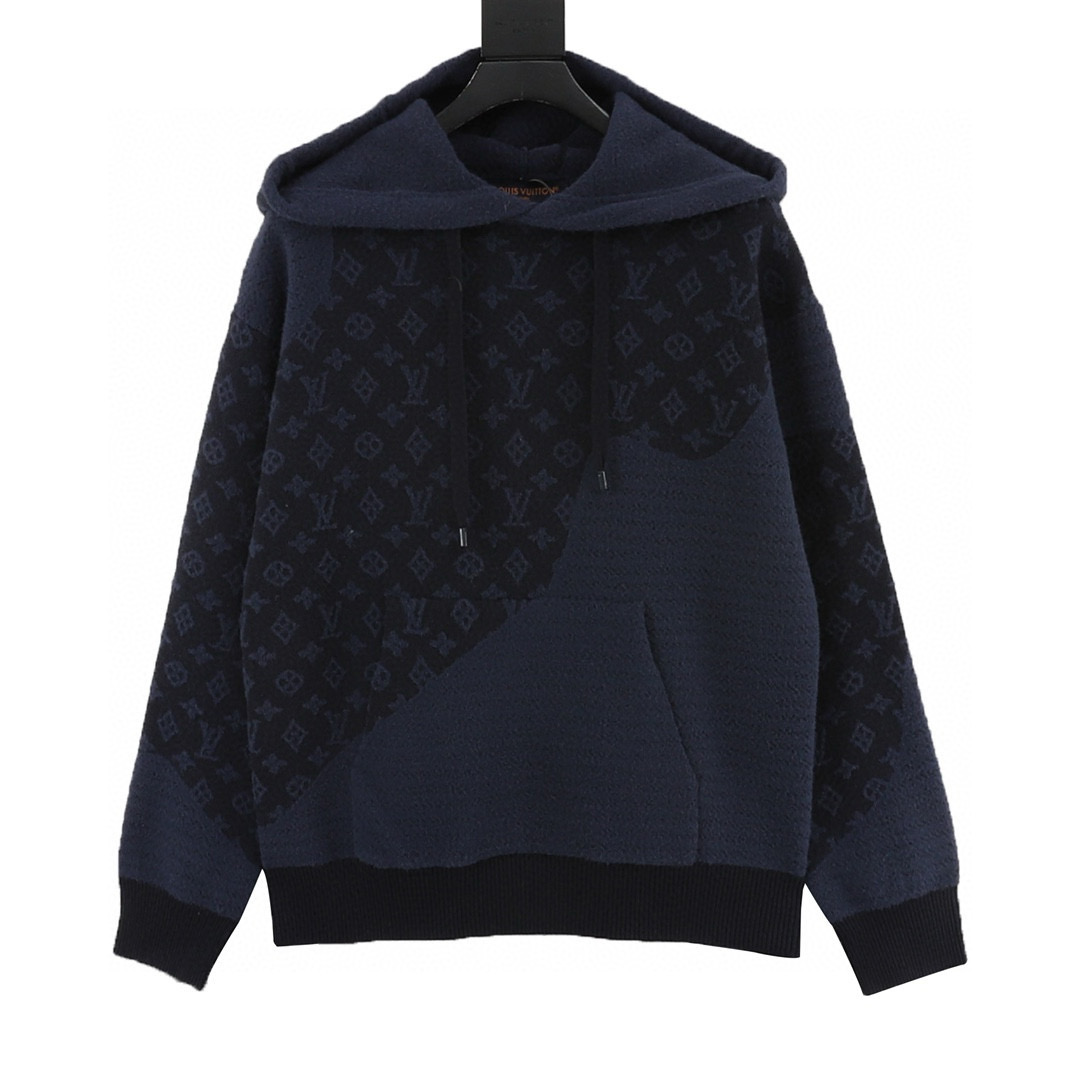 Louis Vuitton 루이비통 루이비통 사선 패턴 자카드 니트 후드티 10