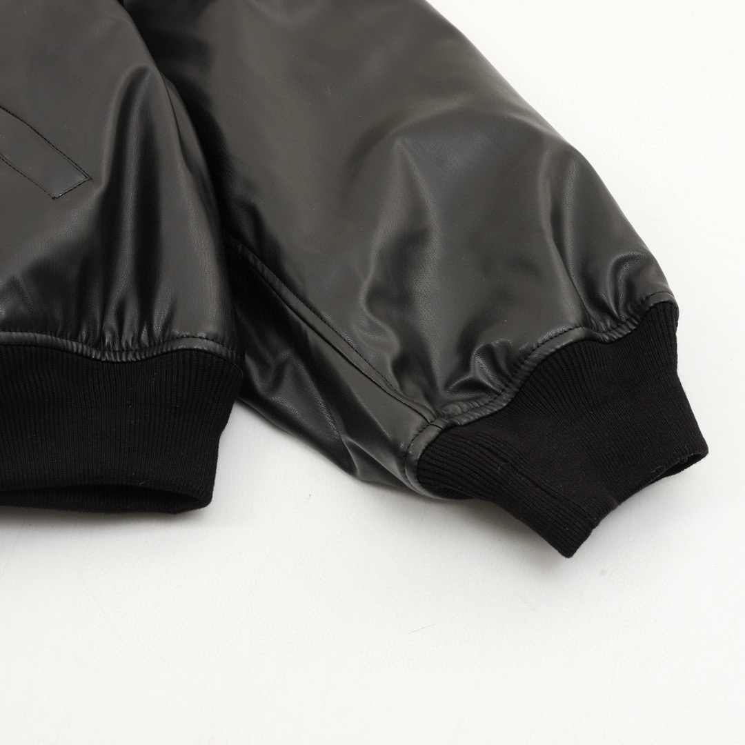 Balenciaga 발렌시아가 로고 자수 농구 레더 플라이트 점퍼 9