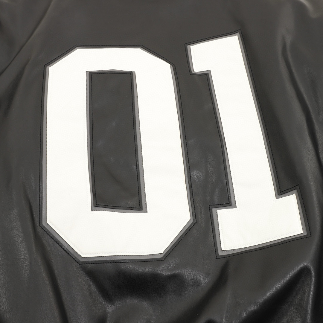 Balenciaga 발렌시아가 로고 자수 농구 레더 플라이트 점퍼 12