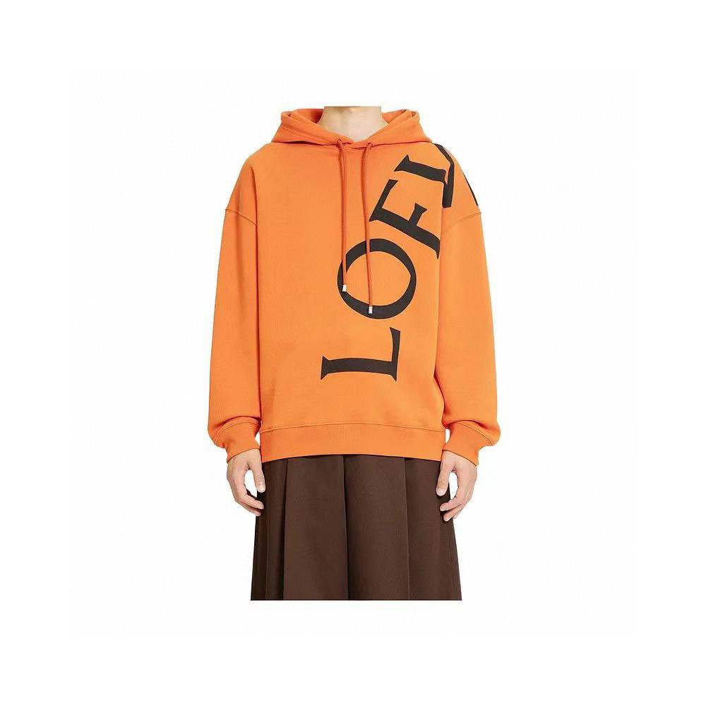 Loewe 로에베 로고 크로스 레터링 후드 티셔츠 1