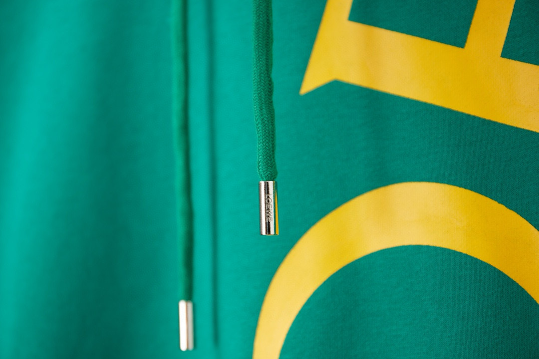 Loewe 로에베 로고 크로스 레터링 후드 티셔츠 14