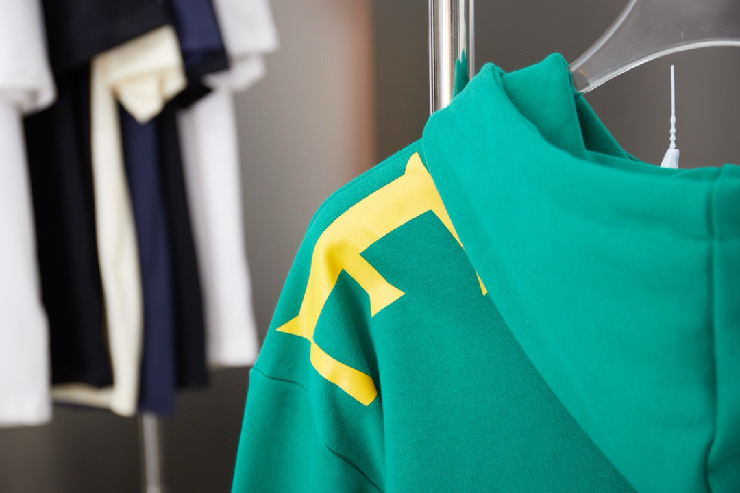 Loewe 로에베 로고 크로스 레터링 후드 티셔츠 16