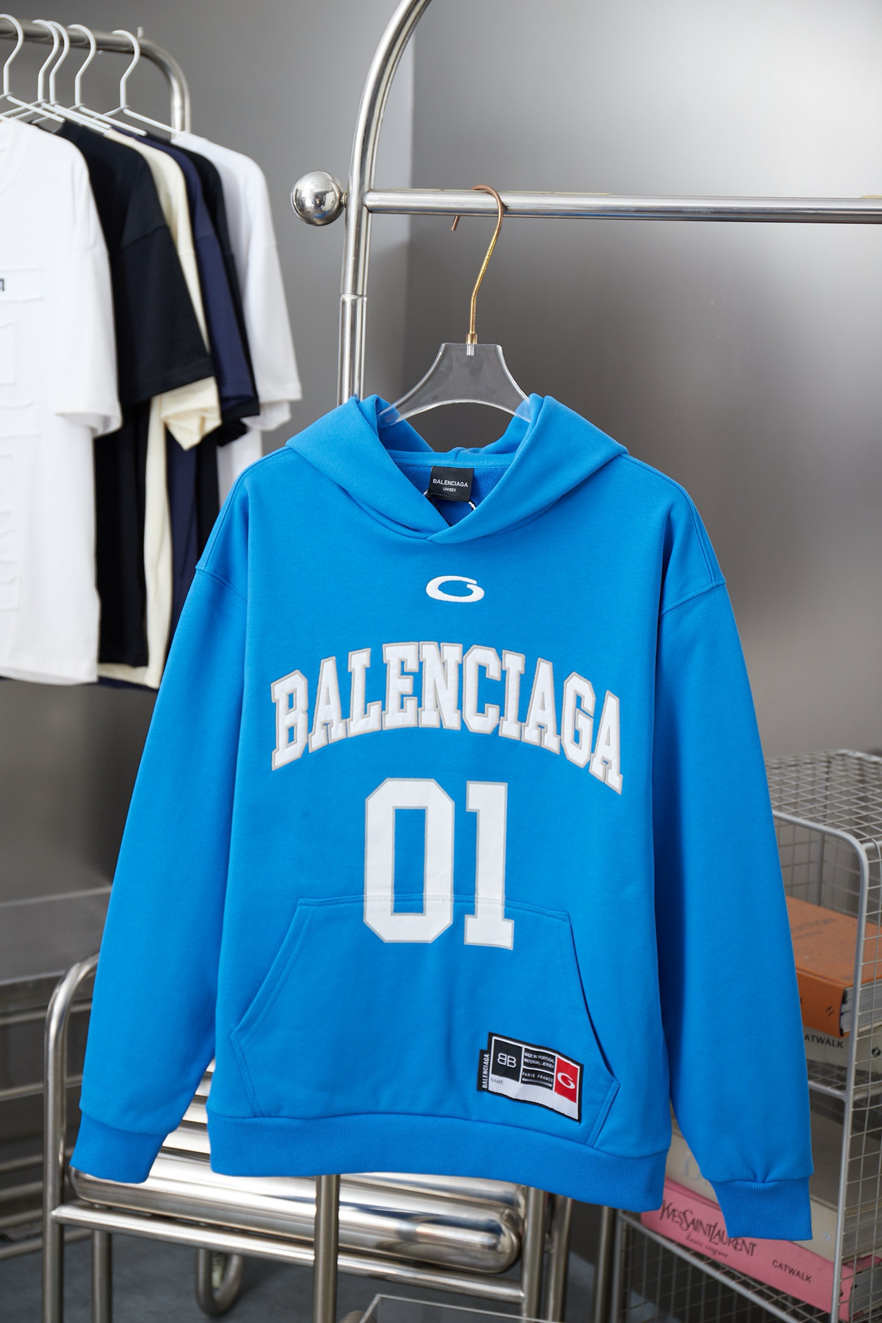Balenciaga 발렌시아가 01 자수 후드 티셔츠 11