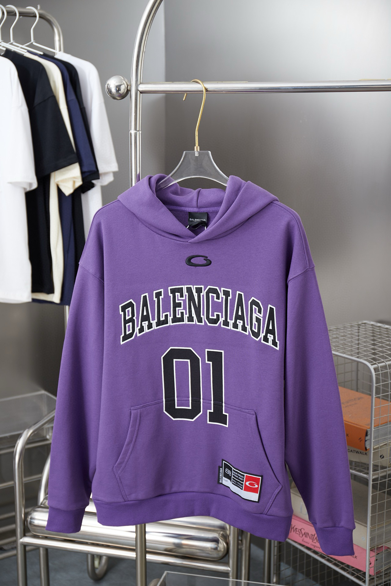 Balenciaga 발렌시아가 01 자수 후드 티셔츠 8