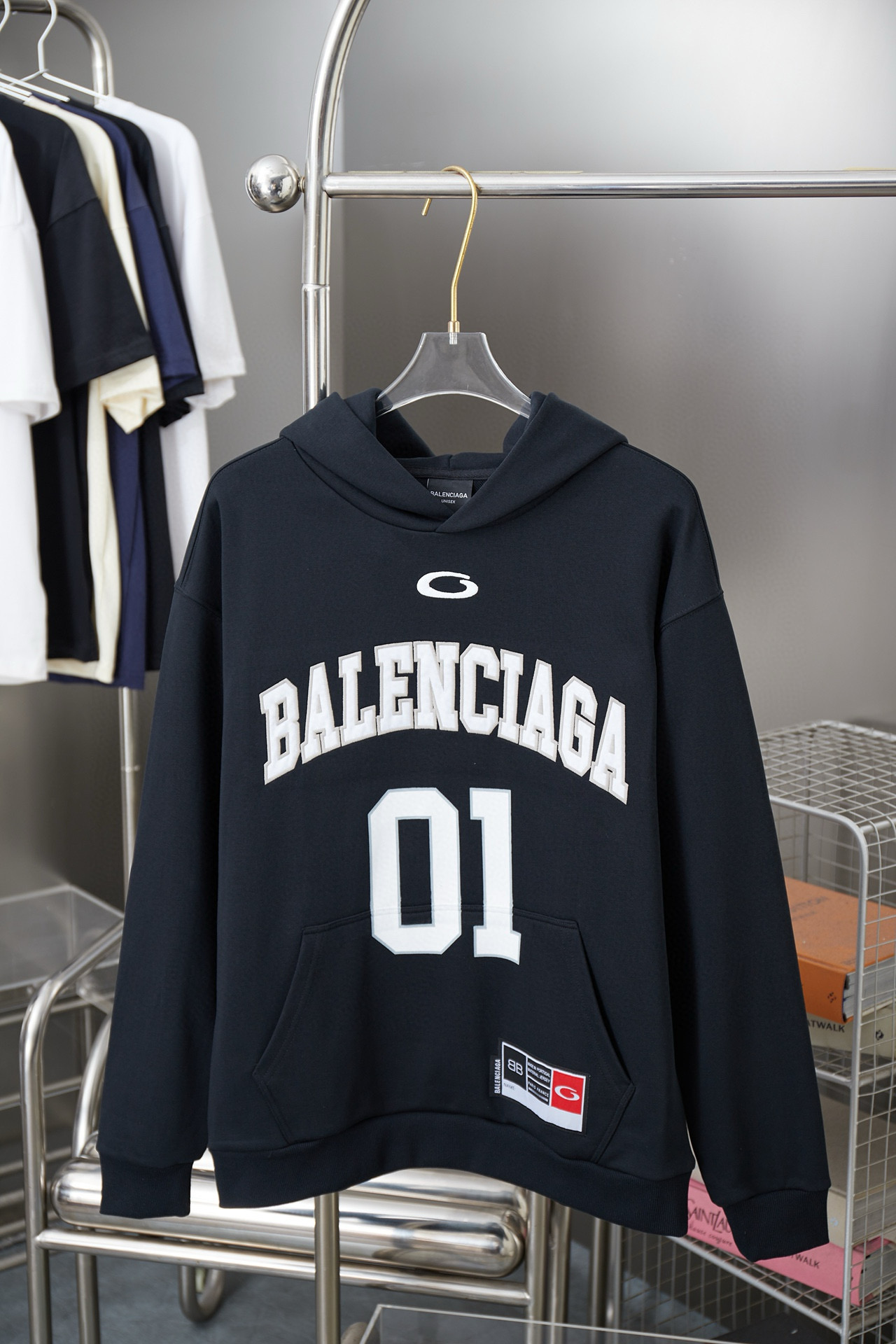 Balenciaga 발렌시아가 01 자수 후드 티셔츠 10