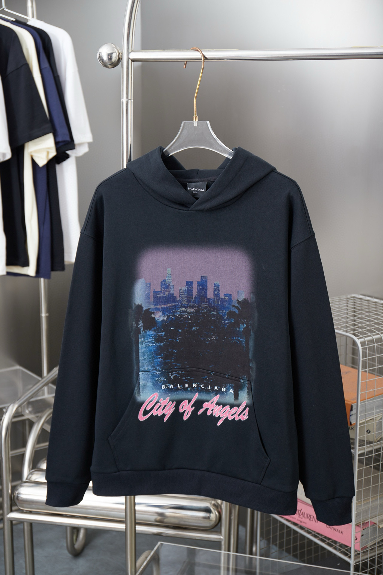 Balenciaga 발렌시아가 시티 오브 엔젤스 야경 프린트 후드티 7