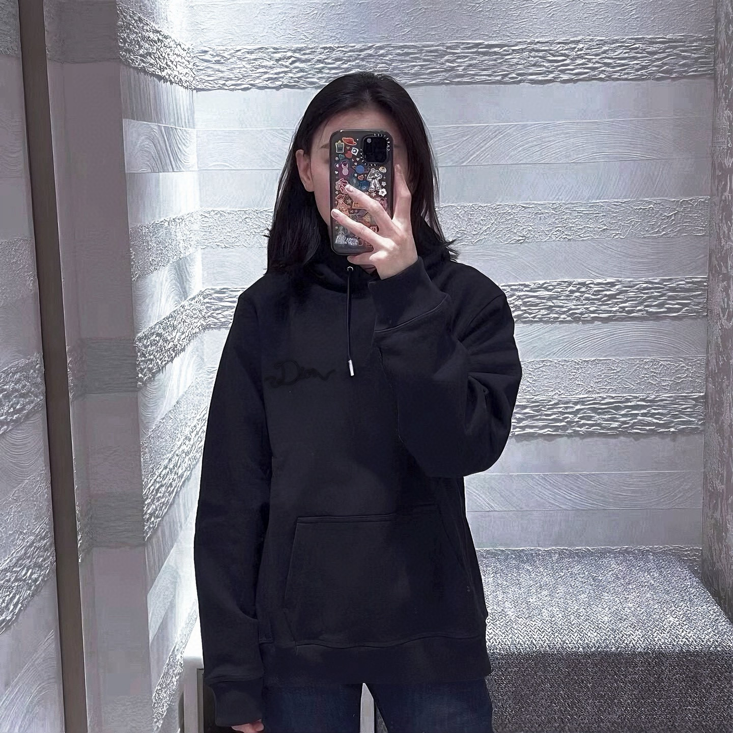 Dior 디올 리본 로고 후드 맨투맨 3