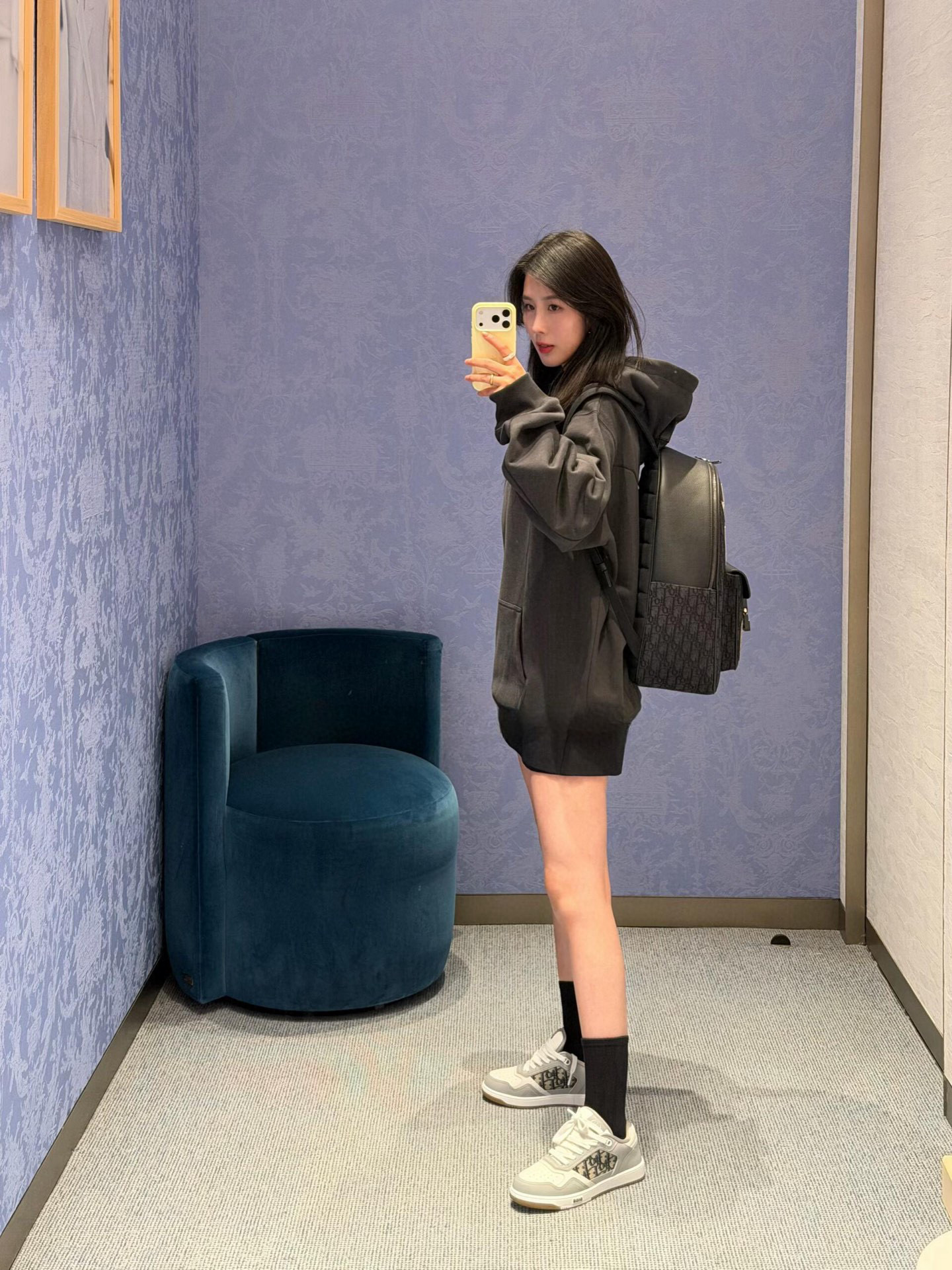 Dior 디올 리본 로고 후드 맨투맨 6