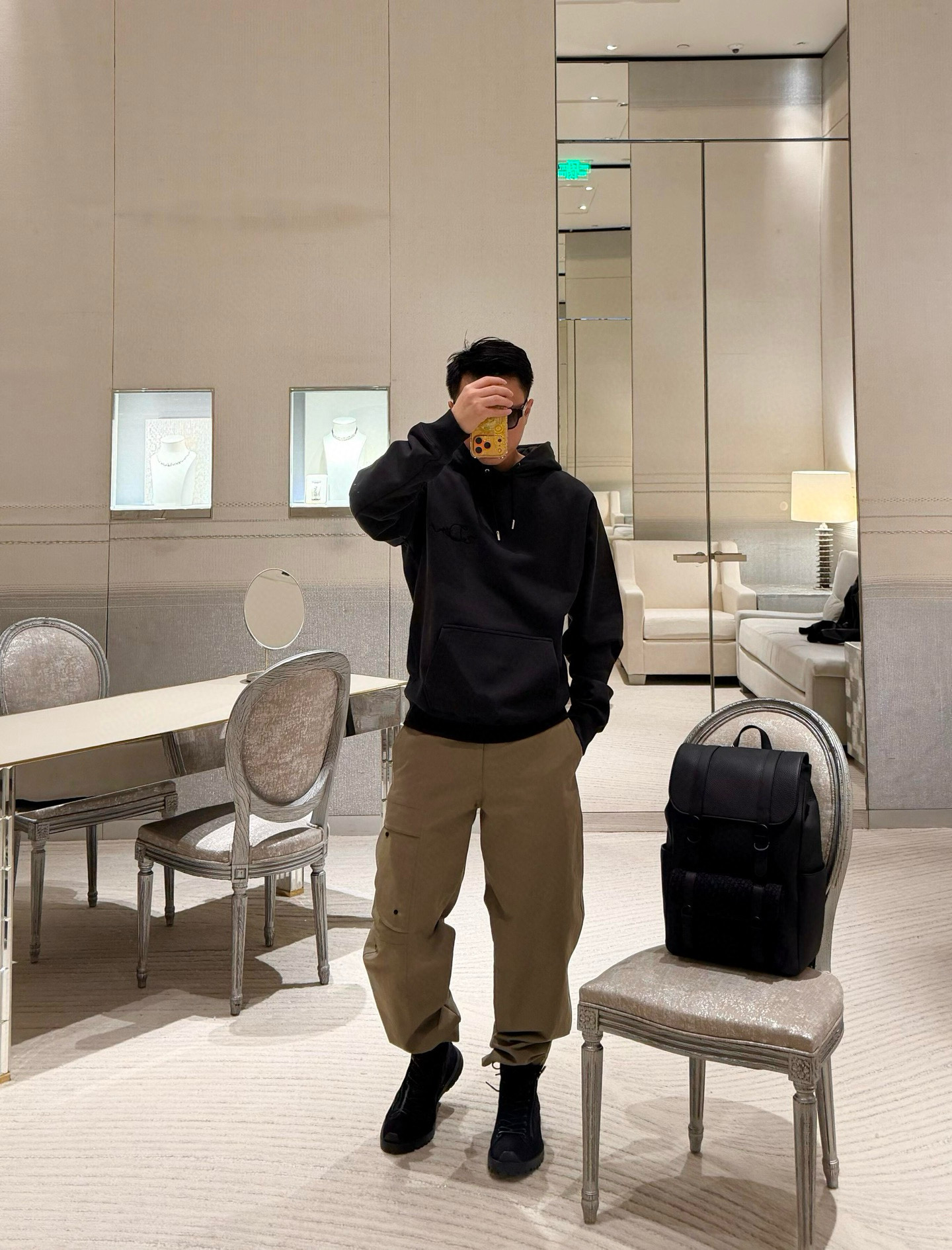 Dior 디올 리본 로고 후드 맨투맨 10