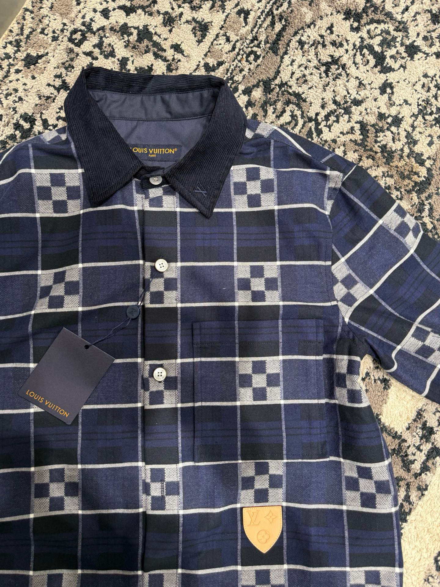 Louis Vuitton 루이비통 다미에 체크 코튼 셔츠 10