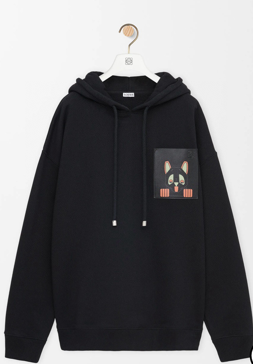 Loewe 로에베 루이스 웨인 캣 패치 오버핏 후드티 1