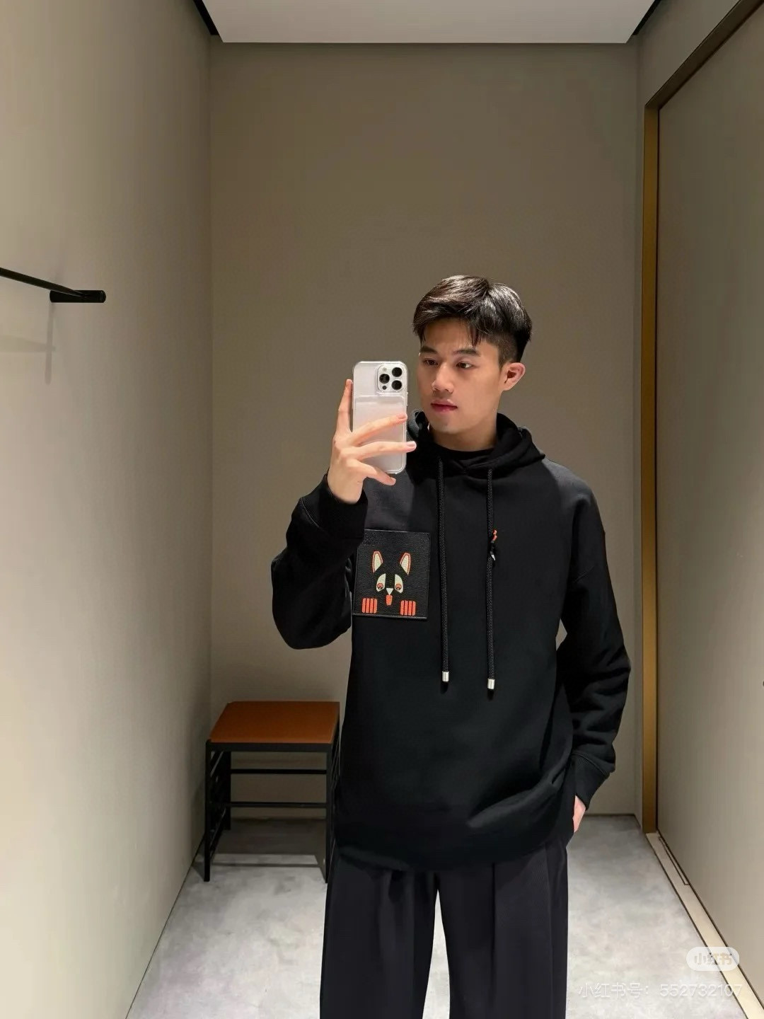 Loewe 로에베 루이스 웨인 캣 패치 오버핏 후드티 4