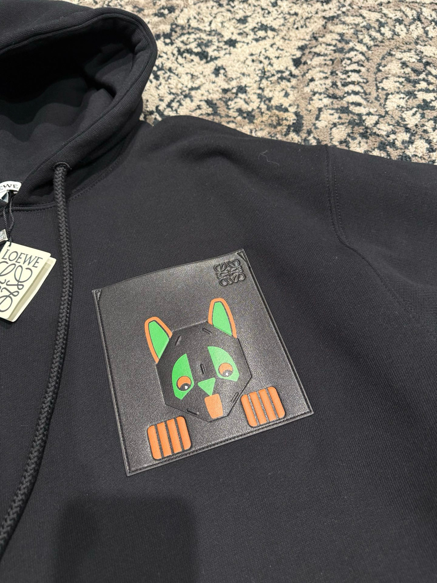 Loewe 로에베 루이스 웨인 캣 패치 오버핏 후드티 11