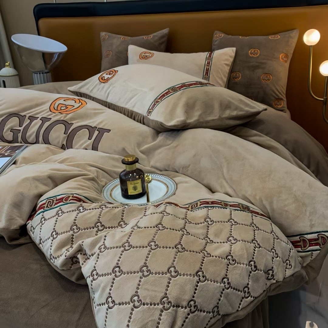 Gucci 구찌 고급 중량 극세사 자수 침구 세트 7
