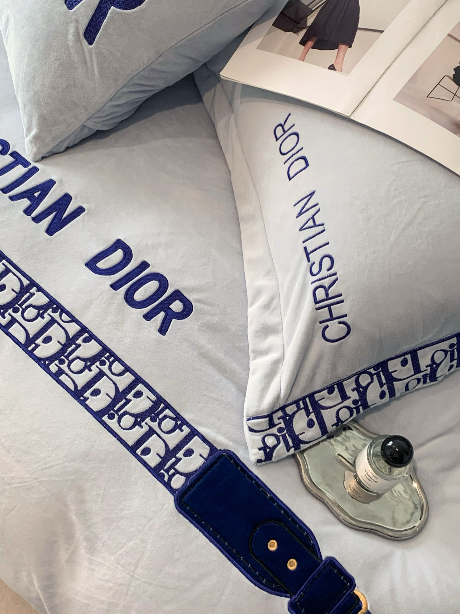 Christian Dior 크리스찬 디올 로고 자수 침구 세트 7