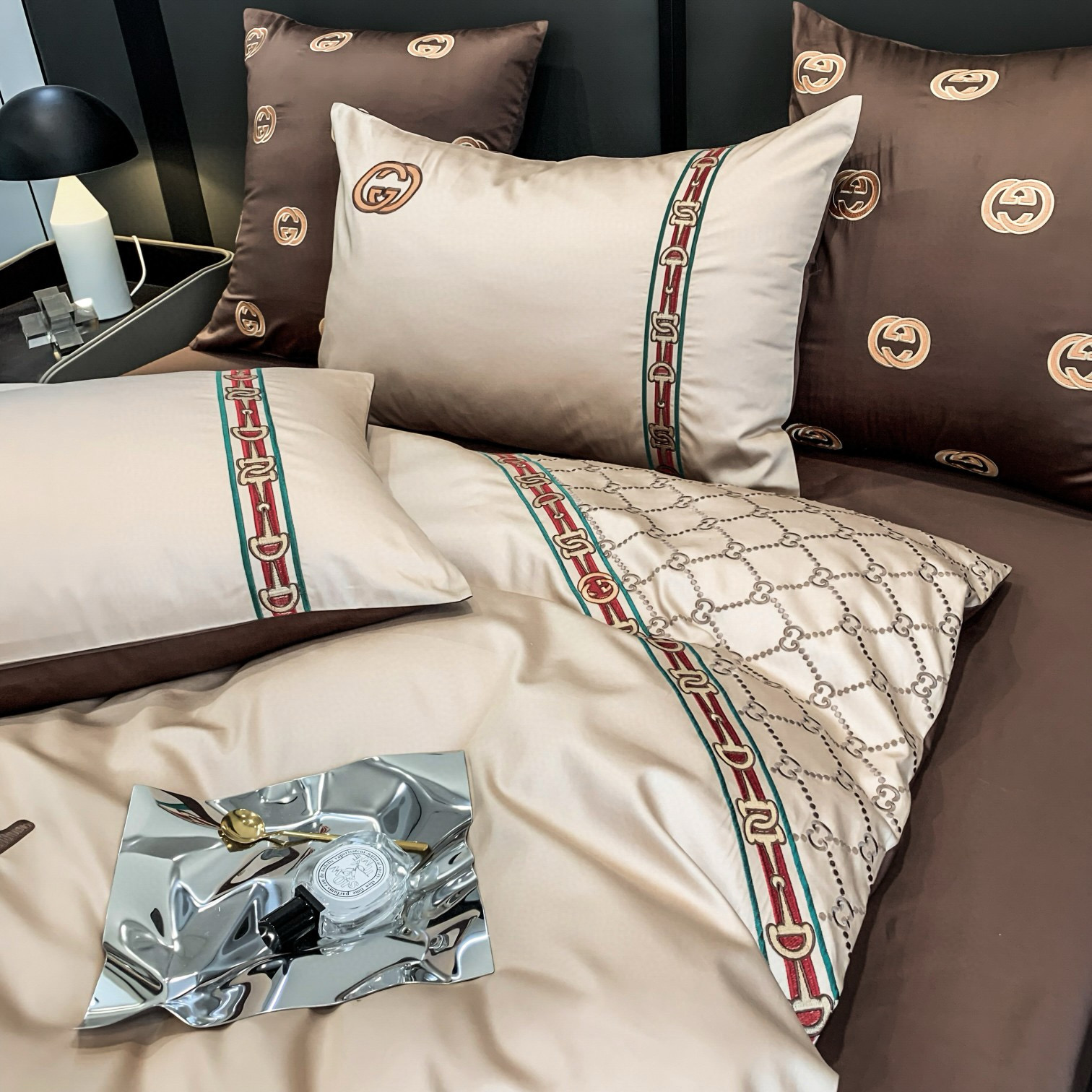 Gucci 구찌 60수 긴섬유 면 자수 침구 4종 세트 7