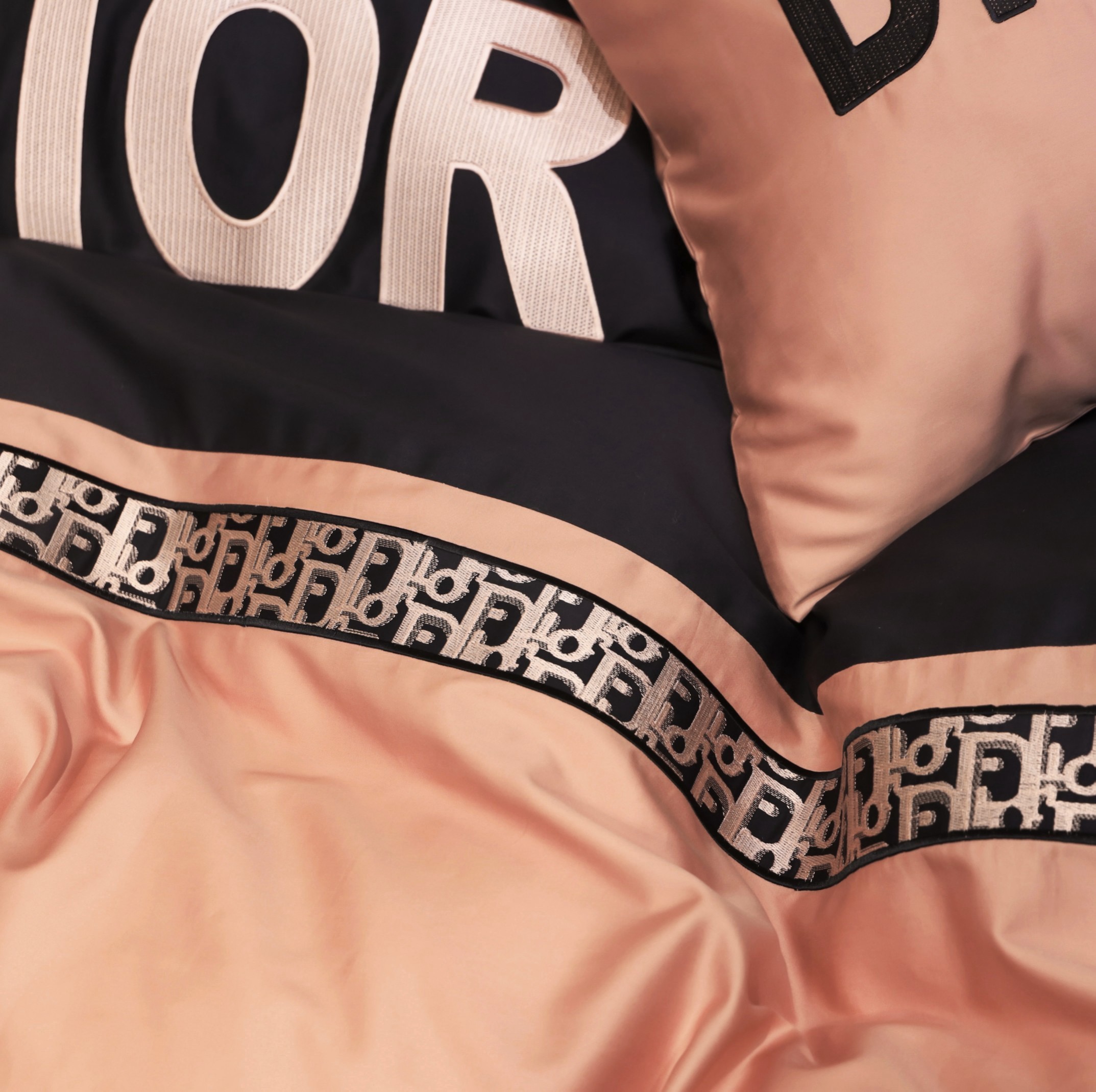 Dior 디올 로고 자수 사피아노 베딩 4종 세트 6