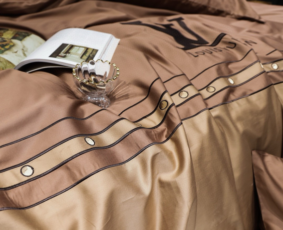 Louis Vuitton 루이비통 모노그램 코코아 침구 4종 세트 8