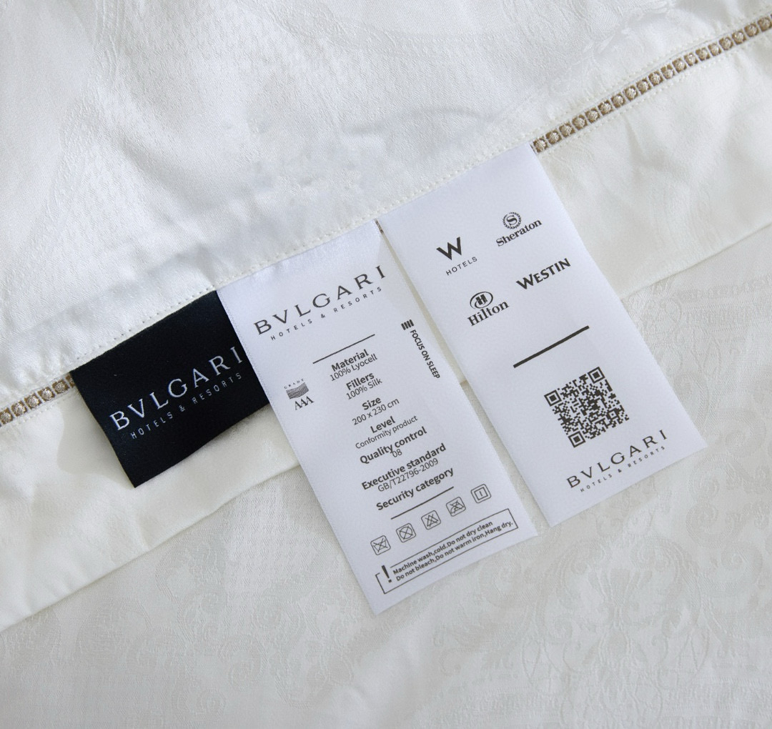 Bvlgari 불가리 디베 호텔 특공 세트 실크 이불 4