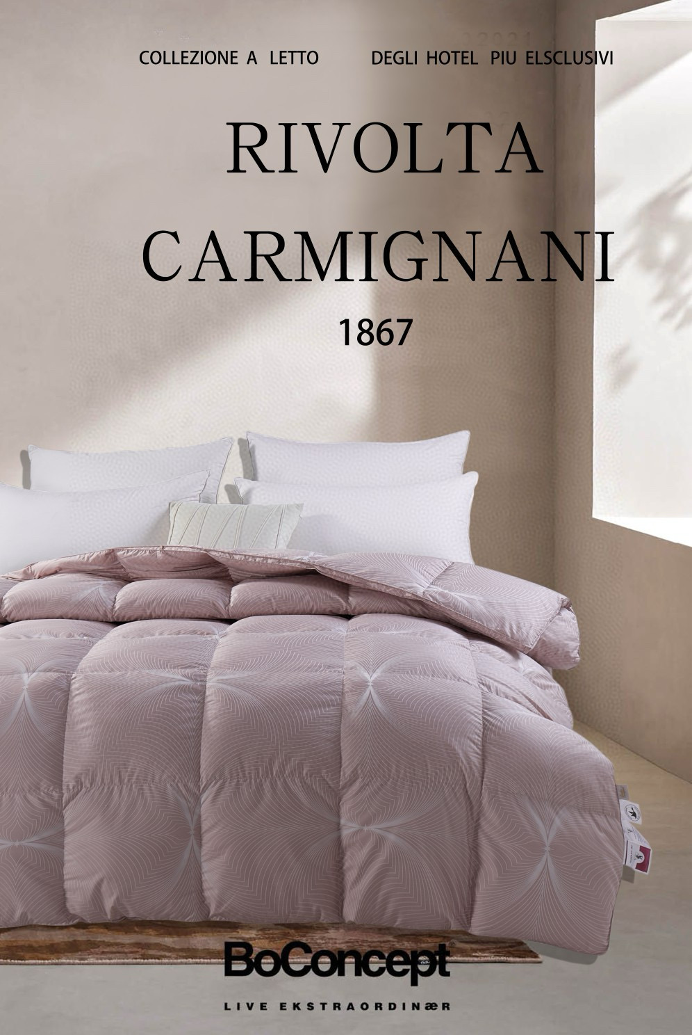 Rivolta Carmignani 리볼타 카르미냐니 핑크 구스다운 호텔 이불 2