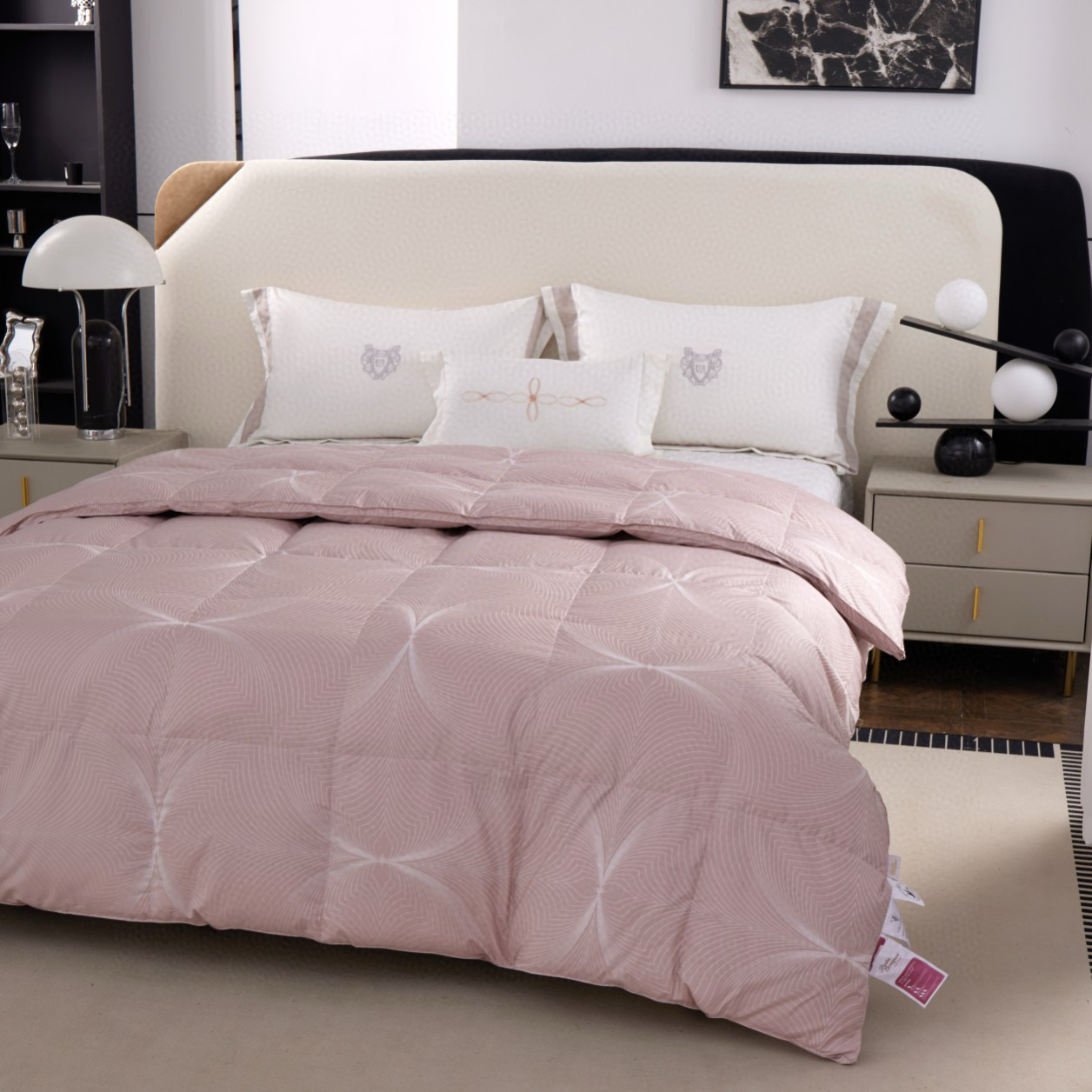 Rivolta Carmignani 리볼타 카르미냐니 핑크 구스다운 호텔 이불 4