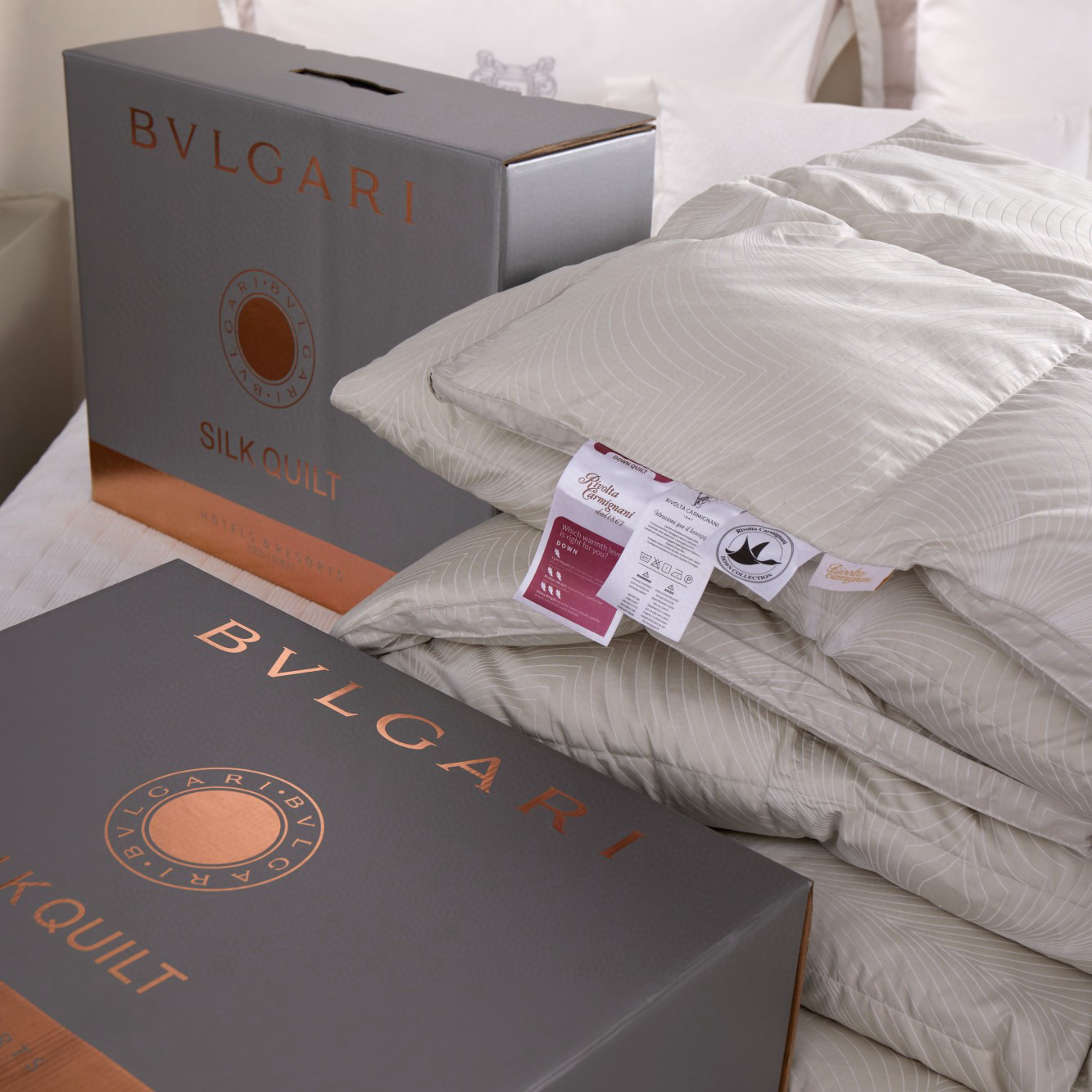 Rivolta Carmignani 리볼타 카르미냐니 핑크 구스다운 호텔 이불 12