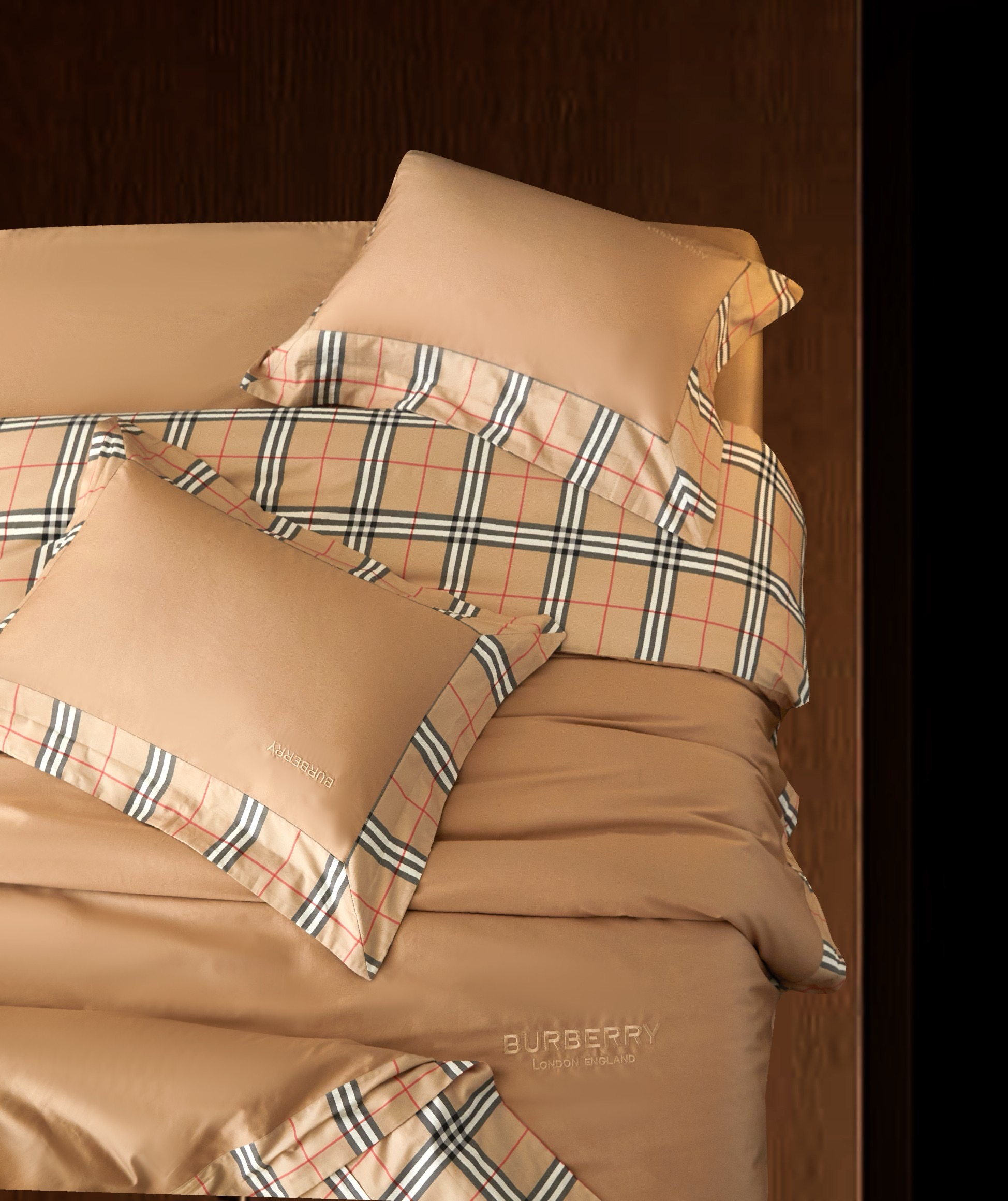 Burberry 버버리 체크 베이지 침구 세트 5