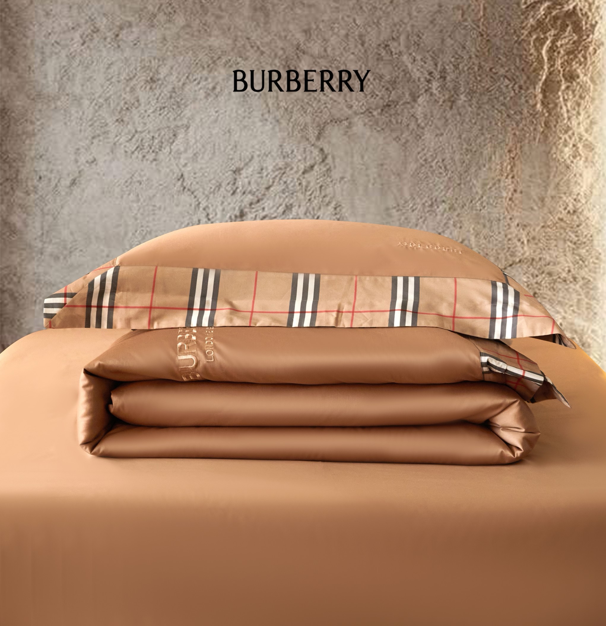 Burberry 버버리 체크 베이지 침구 세트 9