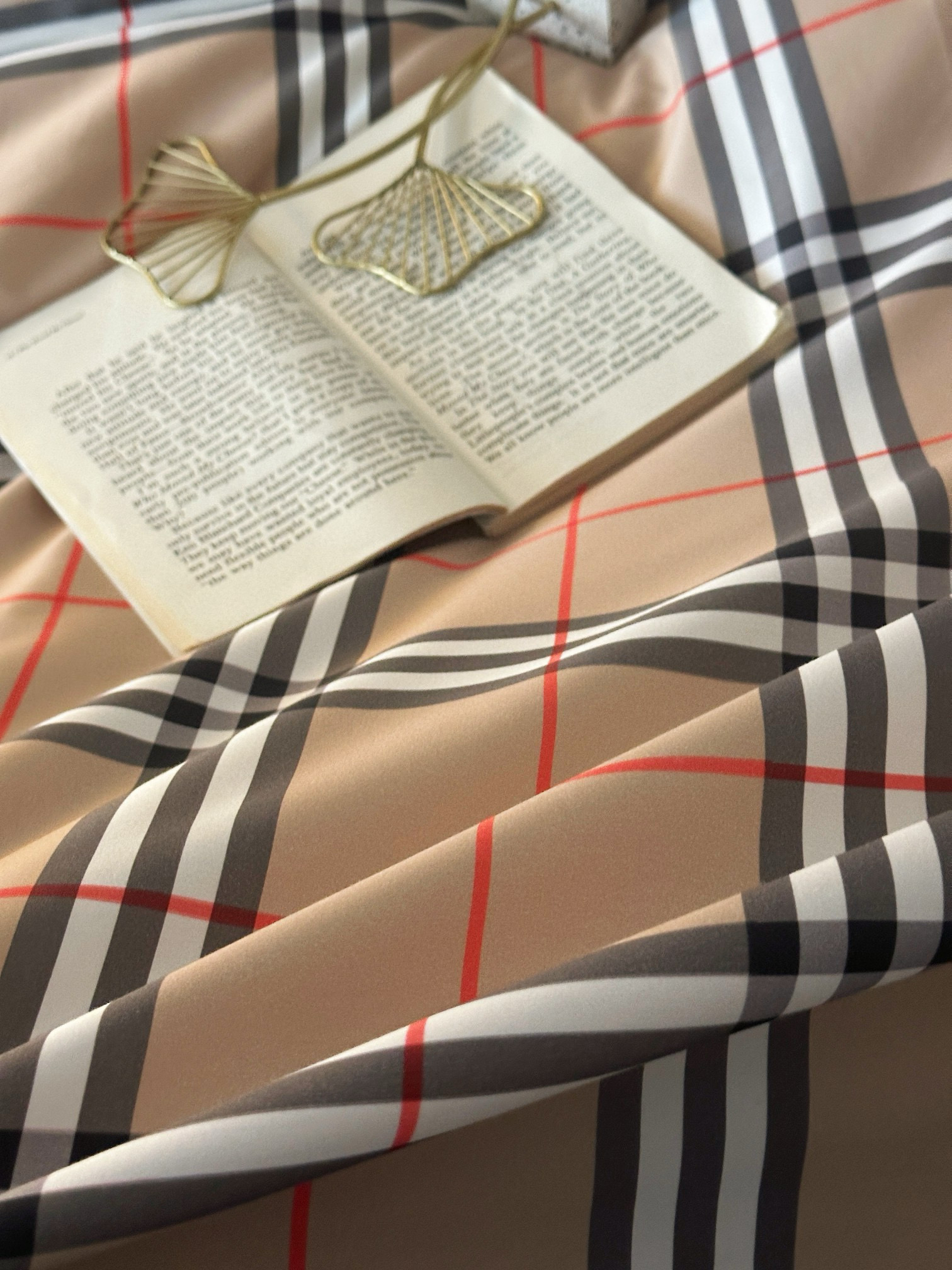 Burberry 버버리 체크 베이지 침구 세트 14