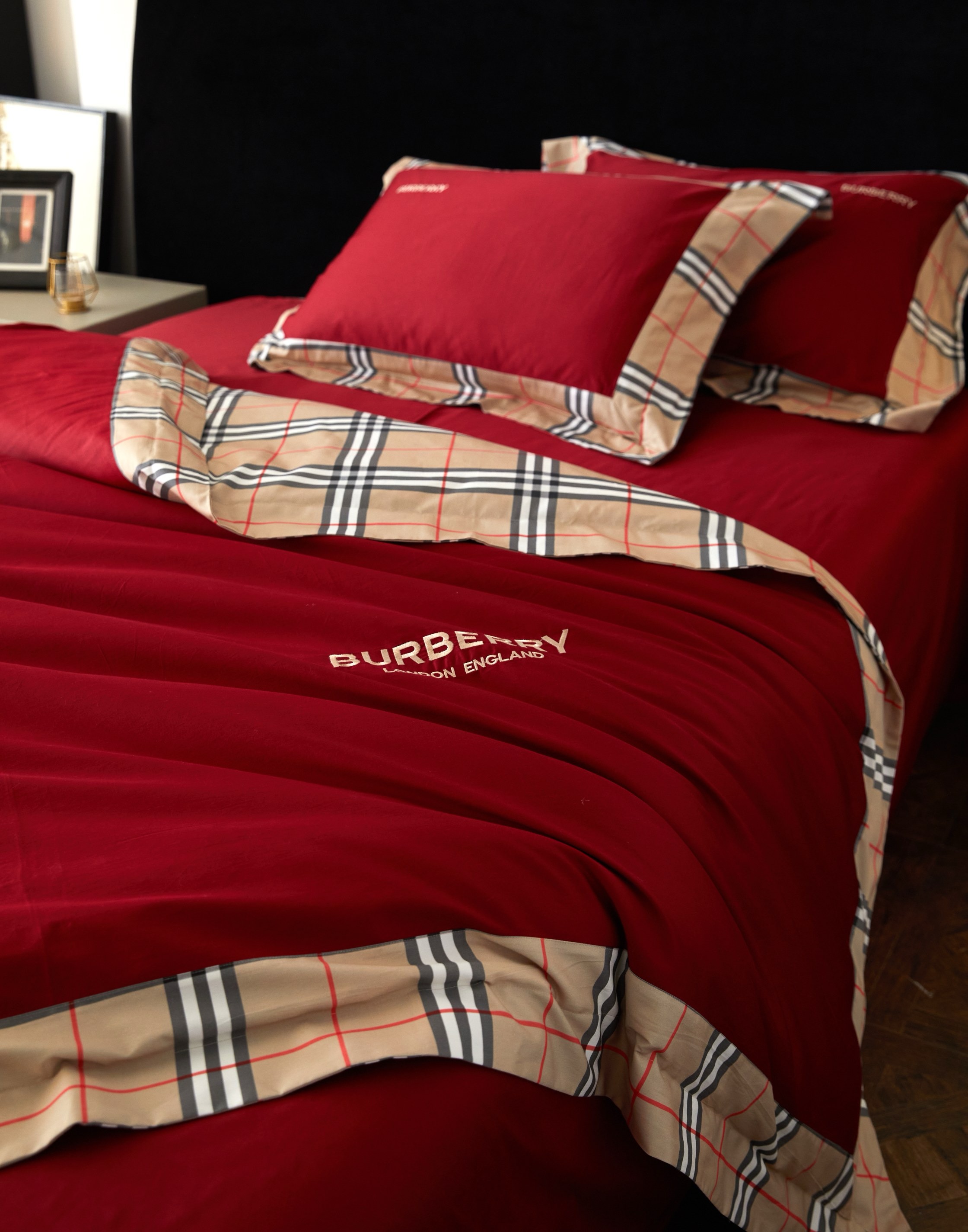 Burberry 버버리 체크 베이지 침구 세트 7