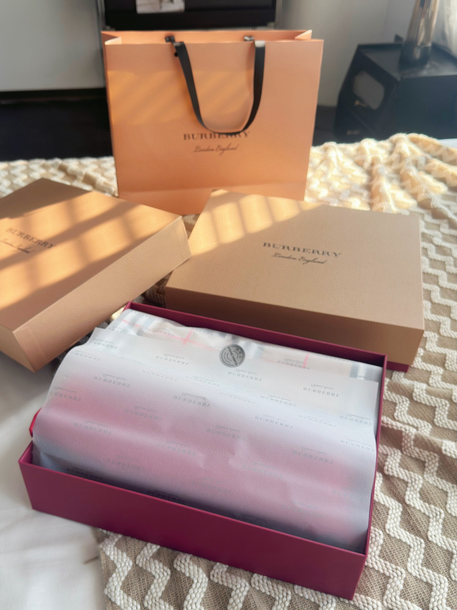 Burberry 버버리 체크 베이지 침구 세트 11