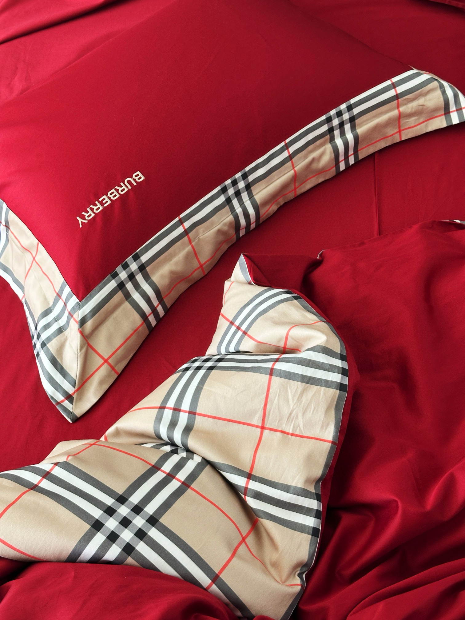 Burberry 버버리 체크 베이지 침구 세트 15