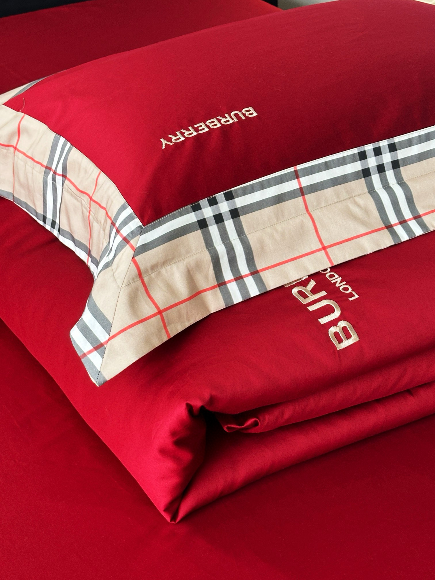 Burberry 버버리 체크 베이지 침구 세트 16