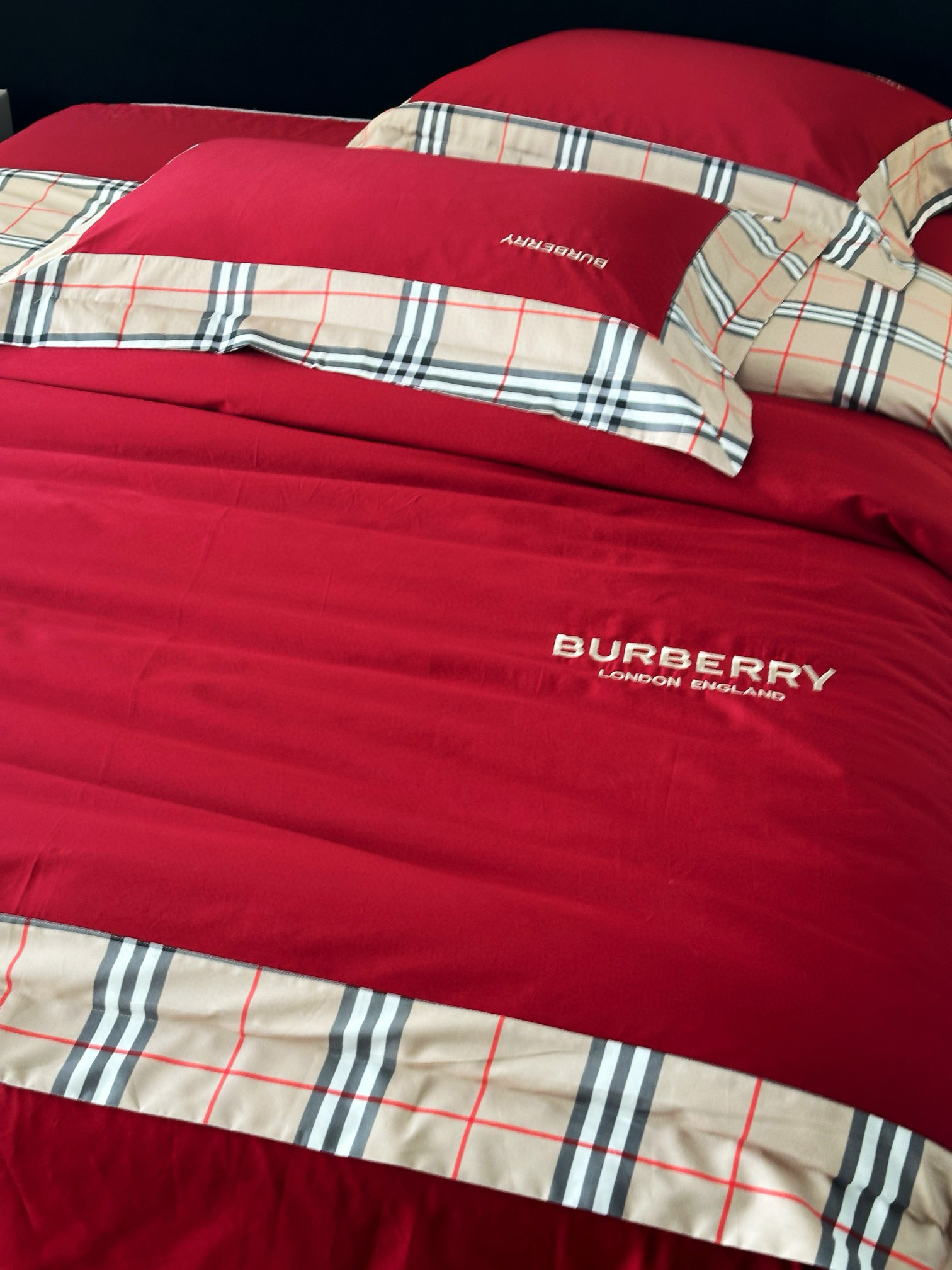 Burberry 버버리 체크 베이지 침구 세트 17