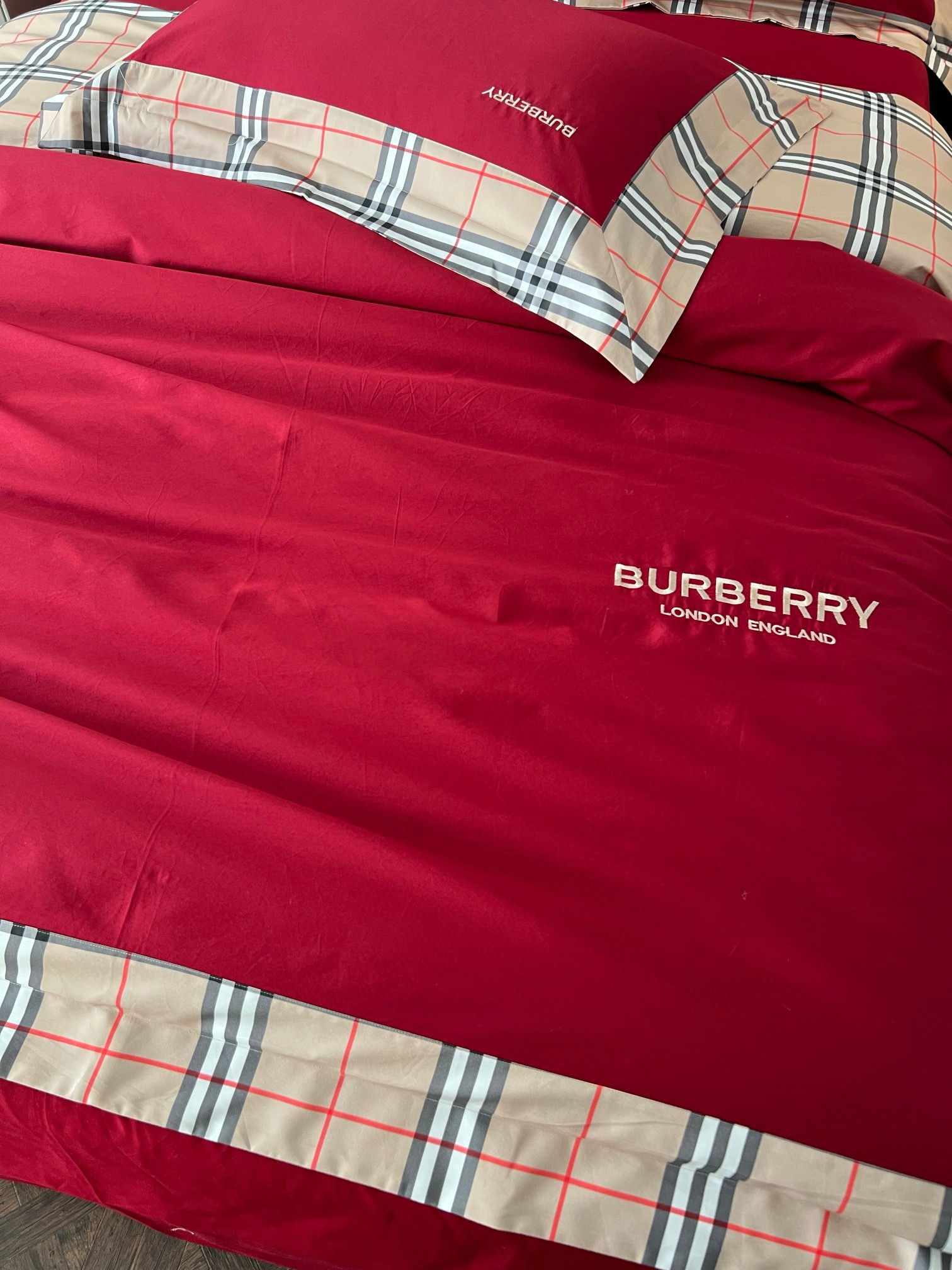 Burberry 버버리 체크 베이지 침구 세트 19