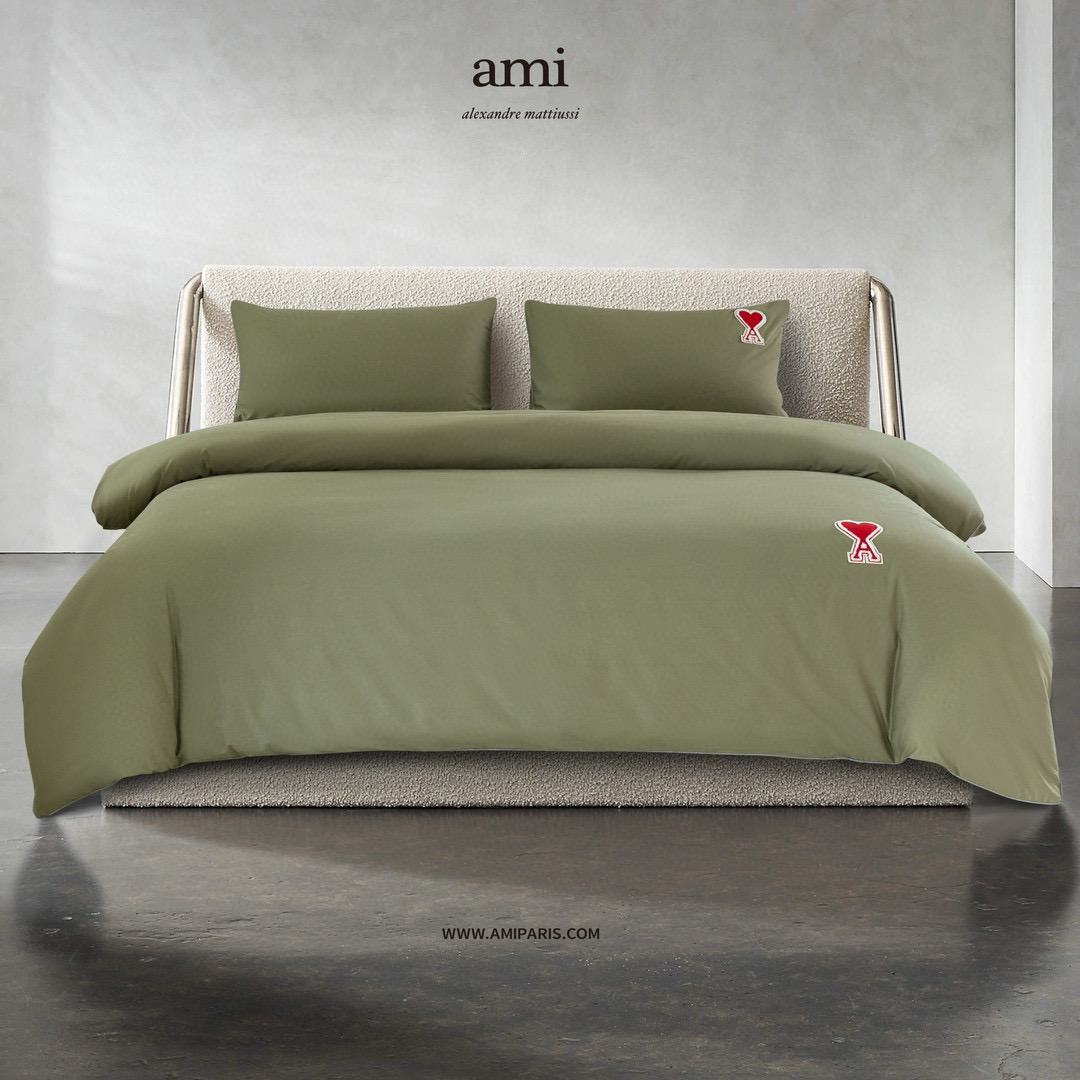 AMI 아미 하트 로고 사계절 침구 4종 세트 1