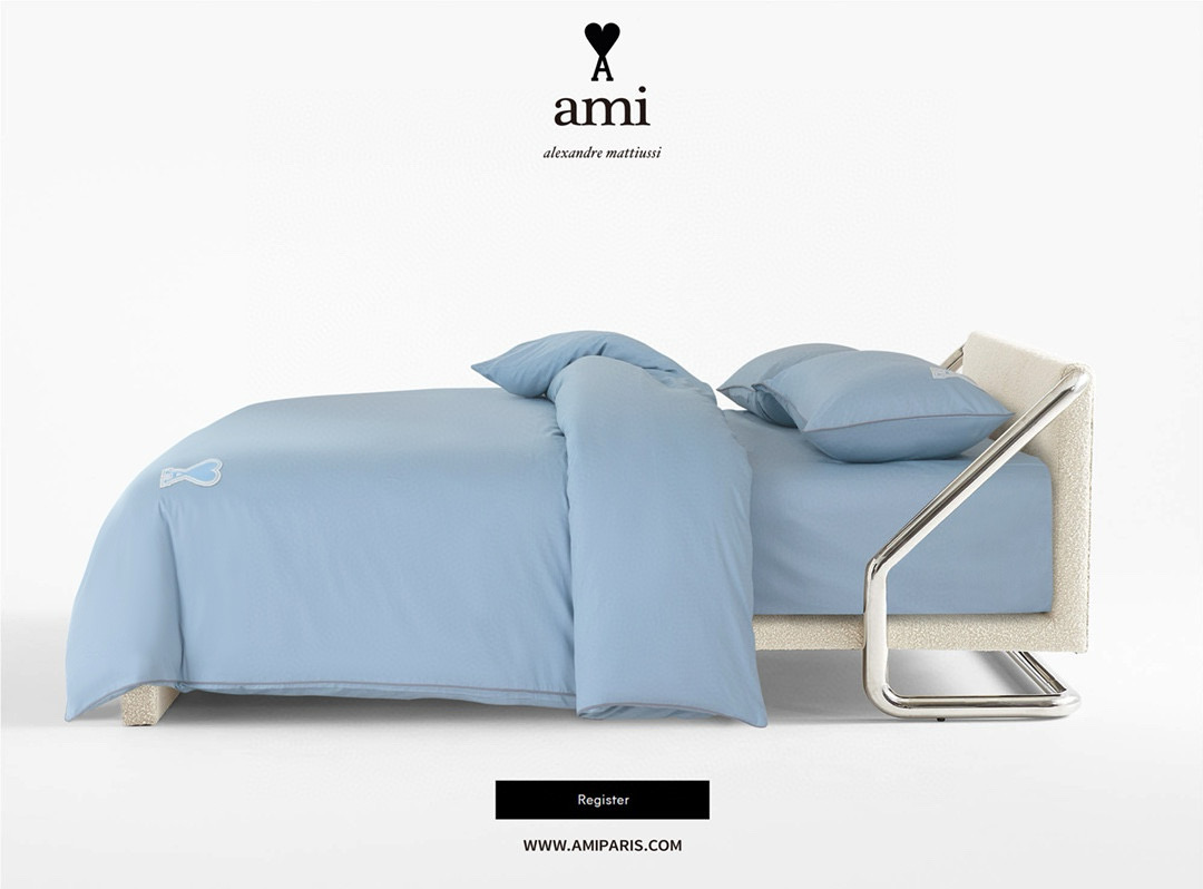 AMI 아미 하트 로고 사계절 침구 4종 세트 5